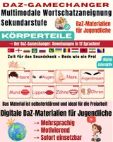 Vorschau - Stundenentwürfe - Körperteile SEK1 - DAZ - Multimodale Wortschatzaneignung - Deckblatt
