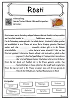 Vorschau - Unterrichtsreihen - Rösti Lückentext mit Wortspeicher Hörverstehen und Suchsel - Seite 1