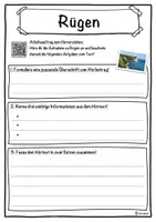 Vorschau - Unterrichtsreihen - Rügen Lückentext mit Wortspeicher Hörverstehen und Suchsel - Seite 3