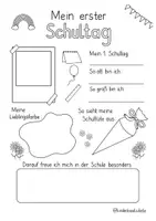 Vorschau - Arbeitsblätter - Mein 1. Schultag 🎈 - Seite 2