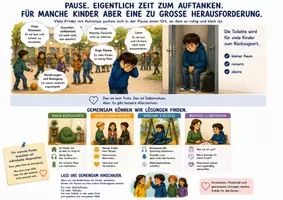 Vorschau - Fördermaterial/Inklusion - Autismus: Materialpaket Max und Theo - der unsichtbare Rucksack - Deckblatt