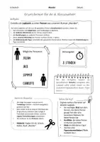 Vorschau - Unterrichtsreihen - Lapbook Ersatzformat Klassenarbeit zur Lektüre "Wunder" - Deckblatt