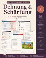 Vorschau - Arbeitsblätter - Dehnung & Schärfung Rechtschreibung Arbeitsblätter Deutsch Mittelschule Klasse 1 - Deckblatt