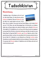 Vorschau - Unterrichtsreihen - Tadschikistan Lückentext mit Wortspeicher Hörverstehen und Suchsel - Seite 2
