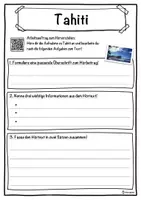 Vorschau - Unterrichtsreihen - Tahiti Lückentext mit Wortspeicher Hörverstehen und Suchsel - Seite 3