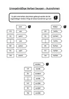 Vorschau - Arbeitsblätter - Unregelmäßige Verben beugen und konjugieren im Präteritum - Übungsheft Deutsch 3./4. Klasse - Seite 2