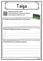 Vorschau - Unterrichtsreihen - Taiga Lückentext mit Wortspeicher Hörverstehen und Suchsel - Seite 3
