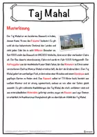 Vorschau - Unterrichtsreihen - Taj Mahal Lückentext mit Wortspeicher Hörverstehen und Suchsel - Seite 2