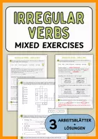 Vorschau - Arbeitsblätter - Irregular Verbs – Mixed Exercises (Worksheets) - Deckblatt