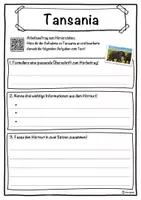 Vorschau - Unterrichtsreihen - Tansania Lückentext mit Wortspeicher Hörverstehen und Suchsel - Seite 3