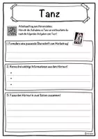 Vorschau - Unterrichtsreihen - Tanz Lückentext mit Wortspeicher Hörverstehen und Suchsel - Seite 3