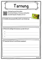 Vorschau - Unterrichtsreihen - Tarnung Lückentext mit Wortspeicher Hörverstehen und Suchsel - Seite 3