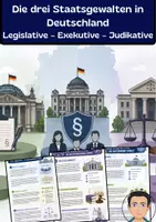 Vorschau - Arbeitsblätter - Die drei Staatsgewalten in Deutschland - Deckblatt