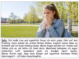 Vorschau - Stundenentwürfe - Allergien interaktiv unterrichten - komplette Stunde mit AB, Präsentation, Quiz & Lösungen - Seite 1