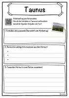 Vorschau - Unterrichtsreihen - Taunus Lückentext mit Wortspeicher Hörverstehen und Suchsel - Seite 3