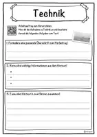 Vorschau - Unterrichtsreihen - Technik Lückentext mit Wortspeicher Hörverstehen und Suchsel - Seite 3