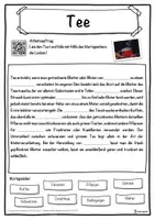 Vorschau - Unterrichtsreihen - Tee Lückentext mit Wortspeicher Hörverstehen und Suchsel - Seite 1