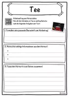 Vorschau - Unterrichtsreihen - Tee Lückentext mit Wortspeicher Hörverstehen und Suchsel - Seite 3