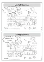 Vorschau - Arbeitsblätter - Ferienheft - Miniheft Sommer - Fit durch die 2. Klasse - Seite 2