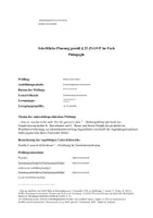 Vorschau - Stundenentwürfe - Examensentwurf Pädagogik UPP - Hitlerjugend / Nationalsozialismus / Erziehung im Nationalsozialismus - Deckblatt
