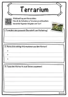 Vorschau - Unterrichtsreihen - Terrarium Lückentext mit Wortspeicher Hörverstehen und Suchsel - Seite 3
