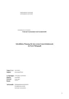 Vorschau - Stundenentwürfe - Unterrichtsbesuch Pädagogik Erikson Modell der psychosozialen Entwicklung - Deckblatt