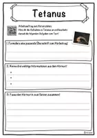 Vorschau - Unterrichtsreihen - Tetanus Lückentext mit Wortspeicher Hörverstehen und Suchsel - Seite 3