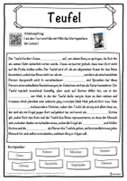 Vorschau - Unterrichtsreihen - Teufel Lückentext mit Wortspeicher Hörverstehen und Suchsel - Seite 1