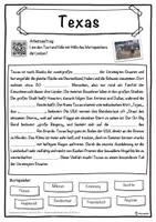 Vorschau - Unterrichtsreihen - Texas Lückentext mit Wortspeicher Hörverstehen und Suchsel - Seite 1