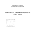 Vorschau - Stundenentwürfe - Unterrichtsentwurf Pädagogik Hurrelmann Modells der produktiven Realitätsverarbeitung - Seite 2