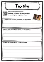 Vorschau - Unterrichtsreihen - Textilie Lückentext mit Wortspeicher Hörverstehen und Suchsel - Seite 3