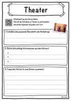 Vorschau - Unterrichtsreihen - Theater Lückentext mit Wortspeicher Hörverstehen und Suchsel - Seite 3