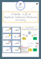 Vorschau - Arbeitsblätter - s ss ß - Klasse 3-5 - Materialpaket: Regelkarten, Wortkarten, Arbeitsblätter, Spiel - Seite 1