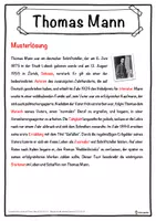 Vorschau - Unterrichtsreihen - Thomas Mann Lückentext mit Wortspeicher Hörverstehen und Suchsel - Seite 2