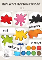 Vorschau - Mal- und Bastelvorlagen - Farben DaZ Materialpaket - Deckblatt