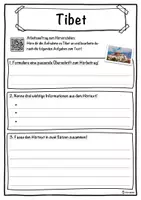 Vorschau - Unterrichtsreihen - Tibet Lückentext mit Wortspeicher Hörverstehen und Suchsel - Seite 3