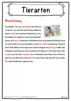 Vorschau - Unterrichtsreihen - Tierarten Lückentext mit Wortspeicher Hörverstehen und Suchsel - Seite 2