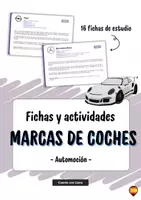 Vista previa - Unidades / Secuencias / Situaciones de Aprendizaje - La historia del automóvil - Marcas de coches: 16 fichas de estudio + actividades - Portada