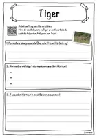 Vorschau - Unterrichtsreihen - Tiger Lückentext mit Wortspeicher Hörverstehen und Suchsel - Seite 3