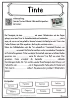 Vorschau - Unterrichtsreihen - Tinte Lückentext mit Wortspeicher Hörverstehen und Suchsel - Seite 1