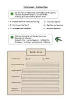 Vorschau - Arbeitsblätter - Sachtext Verstehen - Leseverständnis - Tierklasse Reptilien differenziert - Seite 2