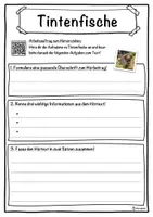 Vorschau - Unterrichtsreihen - Tintenfische Lückentext mit Wortspeicher Hörverstehen und Suchsel - Seite 3