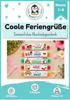 Vorschau - Bildkarten - Materialpaket Feriengruß - Grundschule Sommerferien Klasse 1-4 - Seite 1