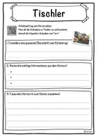 Vorschau - Unterrichtsreihen - Tischler Lückentext mit Wortspeicher Hörverstehen und Suchsel - Seite 3