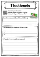 Vorschau - Unterrichtsreihen - Tischtennis Lückentext mit Wortspeicher Hörverstehen und Suchsel - Seite 3