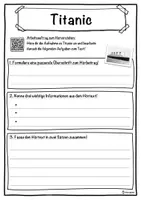Vorschau - Unterrichtsreihen - Titanic Lückentext mit Wortspeicher Hörverstehen und Suchsel - Seite 3