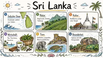Vorschau - Arbeitsblätter - Arbeitsblätter "Sri Lanka" + Lösung & MP3 + Mindmap + Infografik - Seite 1
