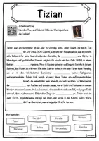 Vorschau - Unterrichtsreihen - Tizian Lückentext mit Wortspeicher Hörverstehen und Suchsel - Seite 1
