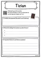 Vorschau - Unterrichtsreihen - Tizian Lückentext mit Wortspeicher Hörverstehen und Suchsel - Seite 3