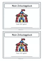 Vorschau - Arbeitsblätter - Mein Zirkustagebuch Mini-Heft - Seite 1